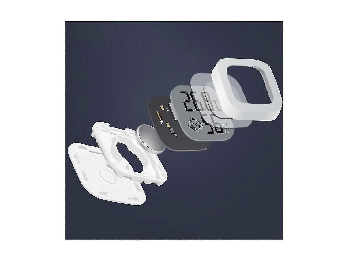 Conjunto De 6 Mini Termômetros E Higrômetros Digitais Para Ambientes Internos Com Visor Lcd E Sensor De Temperatura.