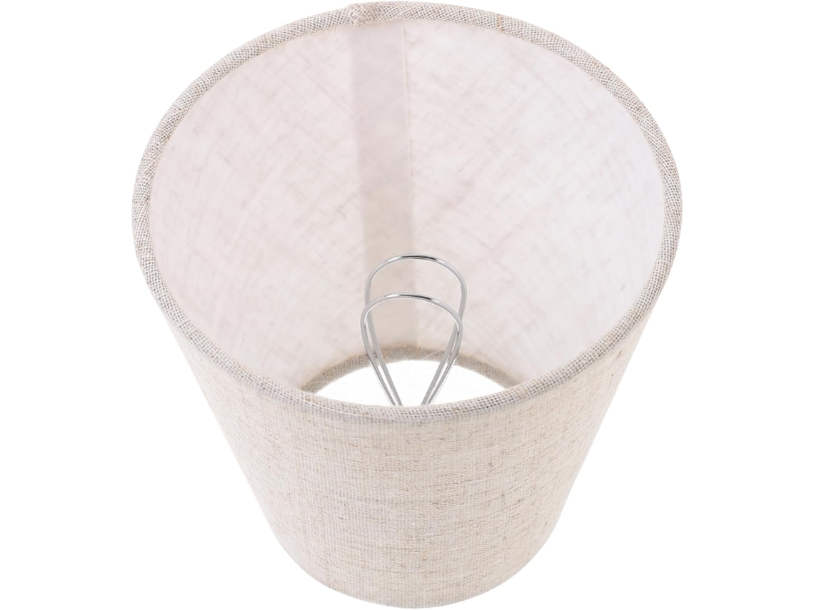 Abajur de Mesa em Tecido de Linho, Leve e Elegante, Fácil de Usar e Remover, Ideal para Decoração. SFUSHOS