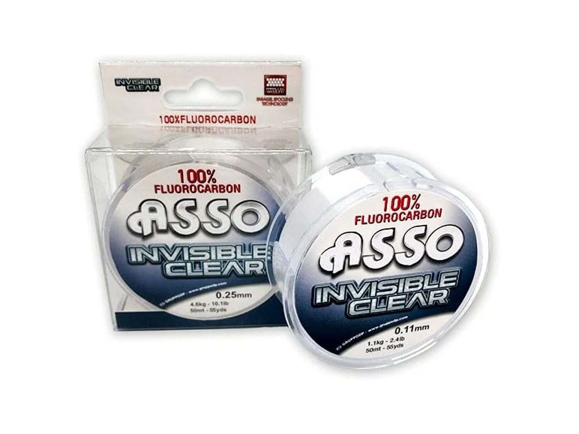Fluorocarbono Invisible 50 M Branco 0.190 Mmasso