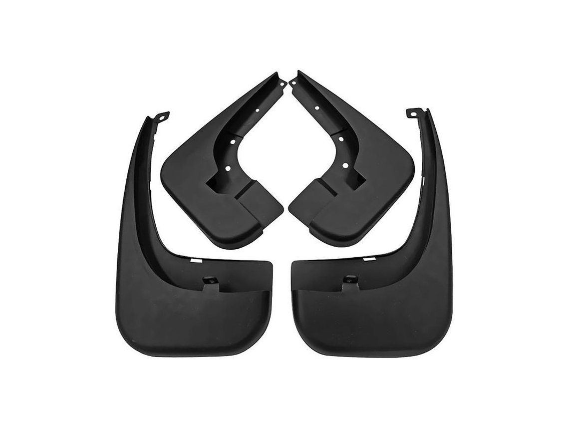 Aba De Lama Para Carro V-class W447 2016-2021, Material Pp, Preto, 4 Unidades Com Acessórios De Instalação Preto