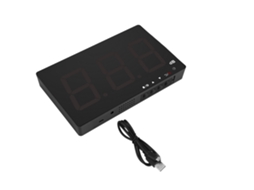 Testador de ruído Sunway (alimentado por USB, com grande tela LCD de 9,6 polegadas em tecido)
