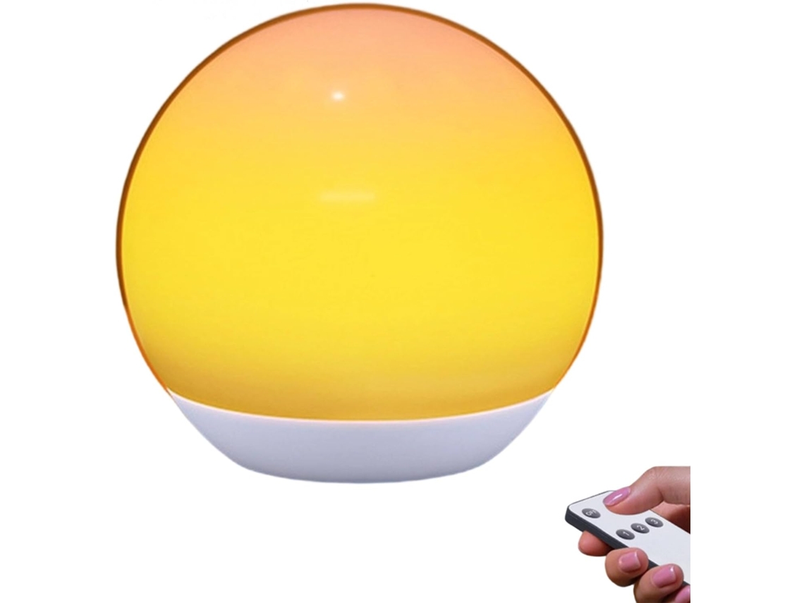 Luminária Noturna Recarregável Sunset Ambiances Com Controle Remoto,