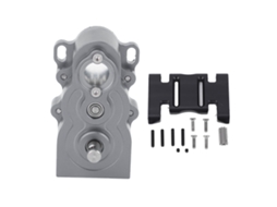 Mali caixa de Engrenagens Rc Vertical Cnc Alumínio para Carro Controle Remoto 1/10 Scx10 Peças de Upgrade Cor Titânio