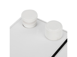 Varal retrátil de parede de aço inoxidável Slowmoose para varandas internas (branco)