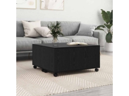 Vidaxl Mesa De Centro Carvalho Preto 75 X 75 X 38 Cm
