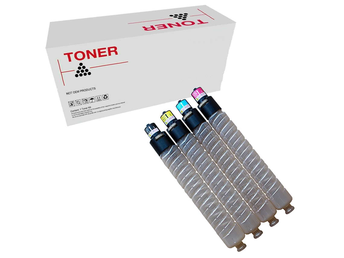 Pack 4 Toners Compatíveis Ricoh Aficio Mp-C4000 Mp-C5000 842048/841160 842051/841163 842050/841162 842049/841161