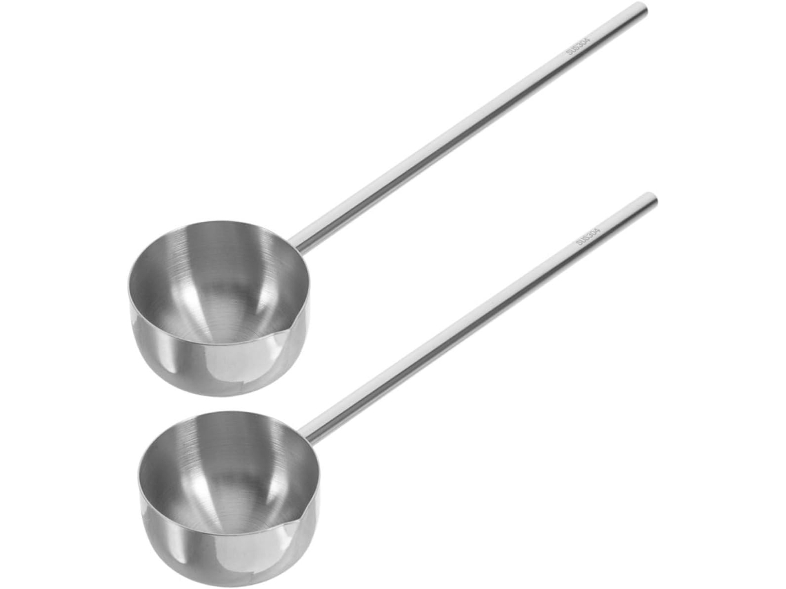 Concha De Cozinha De Aço Inoxidável De 2 Peças Com Cabo Longo Para Servir E