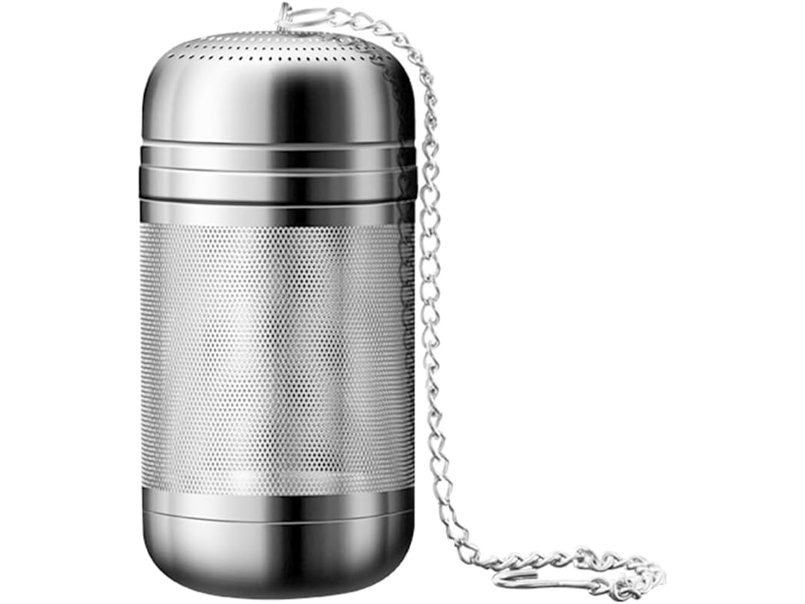 Infusor De Chá Em Aço Inoxidável Com Gancho Corrente Extensível, Malha Fina Para Chá
