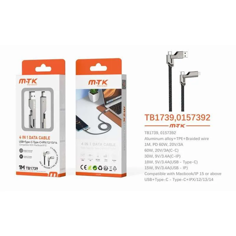 Cabo Dados Tipo Usb Para Apple Mtk