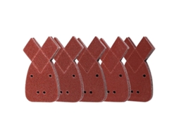 Folhas de Lixa Triangular S/MARCA, 4 buracos, grão 40/60/80/120/240, 105x152mm