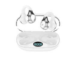 Auriculares De Condução Óssea Bluetooth 5.3 Som Estéreo Graves Reforçados Bateria De Longa Duração Transparente Lurelia
