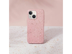 Capa Coral para iPhone 14 UNIQ Pele Sintética Rosa