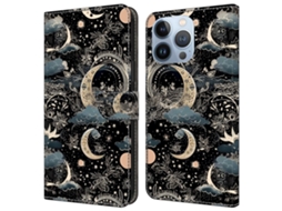 Capa Em Couro Pu Com Suporte Para Apple Iphone 16 Pro Max - Lua