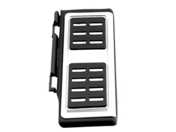Capa De Pedal De Descanso De Carro Para Golf 7 Mk7 2017-2021 Inox Prata E Preto Plateado Negro