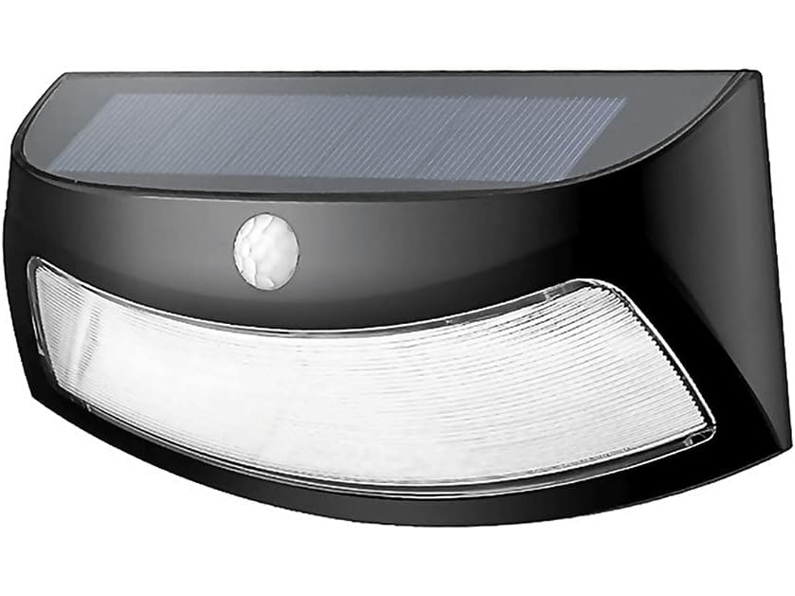 Luz Solar Parede Sensor Movimento 270° Ip65 Segurança Exterior Jardim Garagem