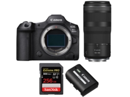 Eos R5 Mark Ii + Rf 100 400mm F/5.6 8 Is Usm + 1 Sandisk 256gb Uhs ii 300mb/s + 1 Canon Lp e6p + Ebook “20 Dicas para Fotos Que Impressionam” CANON
