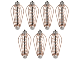Atrator de Pesca Portátil Metal 20g 7pcs Cobre