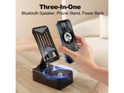 Suporte De Mesa Multifuncional Com Chamada Bluetooth E Alto-falante De Carregamento