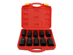 Conjunto de Tomadas de Roda 10pcs Aço Carbono Hexagonal