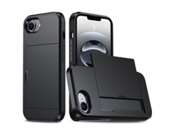 Capa Protetora À Prova De Choque Para Iphone 17e - Compartimento Para Cartão
