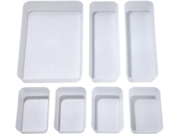 Divisórias de gaveta de plástico transparente Slowmoose