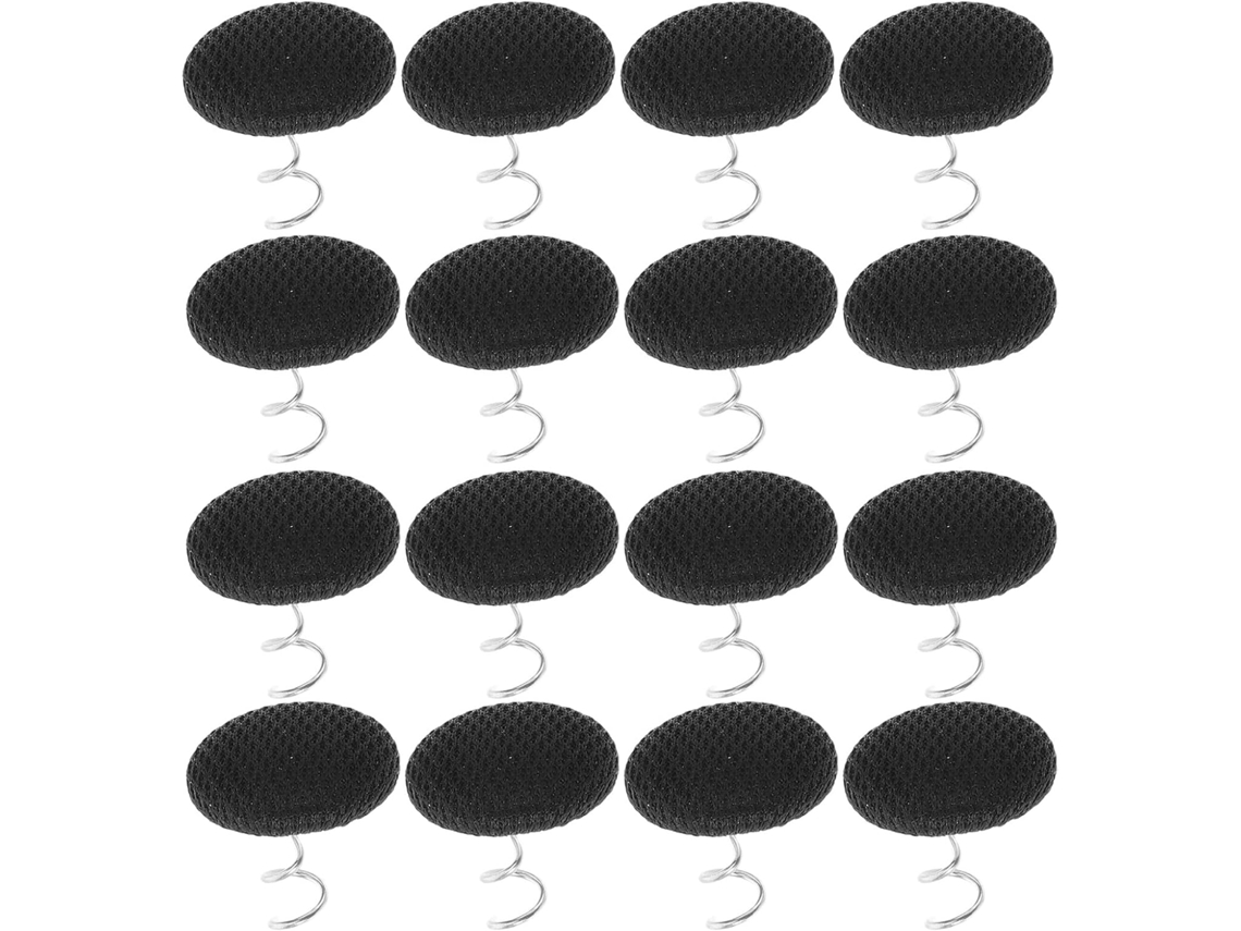 Toyvian 50-Pretos Pretos Para Saia De Cama, Clips Metálicos 17mm, Pinos Antiderrapantes Para Lençóis, Fixadores