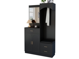 Roupeiro Moderno e Compacto com Espelho, PENGJIANG SHOP