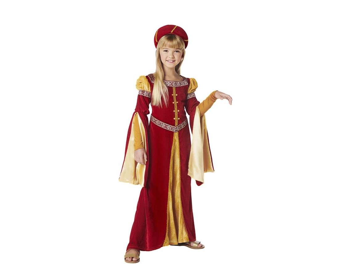 Fato de Menina CAR&GUS Princesa Medieval Renascentista (Tam.: 5-6 anos)