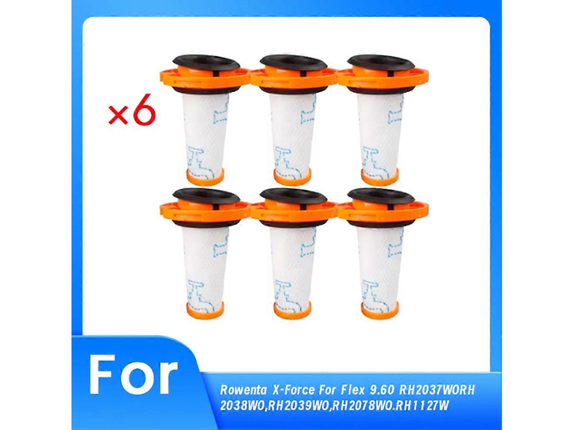 Conjunto De 6 Filtros Para Aspirador De Pó Sem Fio Rowenta X-force Flex 9.60_ozo