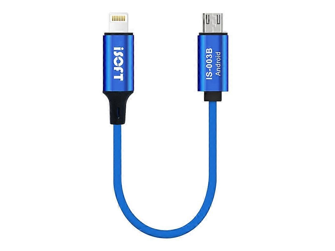 Isoft Is-003b Data Transmission Cord Lightning To Micro-usb Data Copy Cable