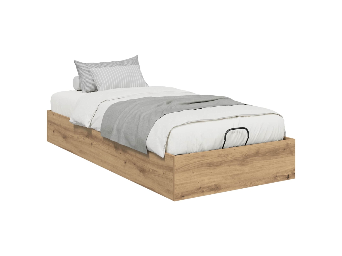 Estrutura de Cama Ottoman Carvalho Artesanal 80,5x200 cm MAISON EXCLUSIVE