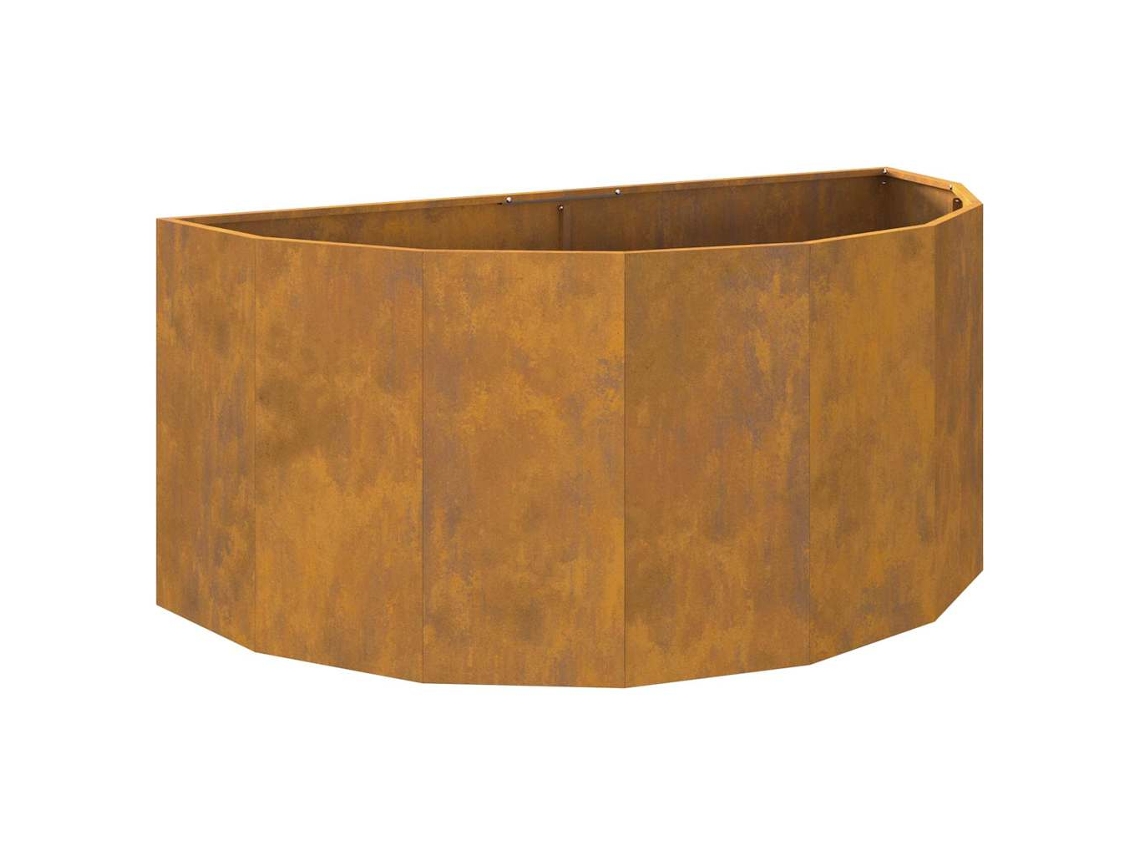 Floreira Ferro Enferrujado 120 X 60 X 50 Cm Vidaxl