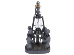 Decoração de Luzes Led com Quatro Crânios para Halloween Resina Estátua Compacta Exquista Mesa | S/MARCA