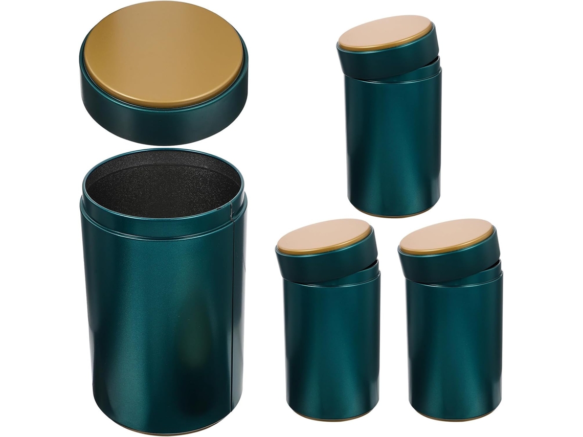 Conjunto De 4 Latas Herméticas Para Armazenar Chá E Café, Design Exclusivo E Durável, Ideais Para Cozinha E Viagens
