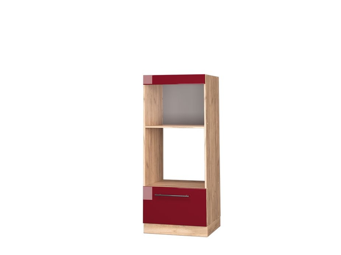 Armário Micro Ondas Fame Line Borgonha Brilho VICCO Multicor (60 cm)