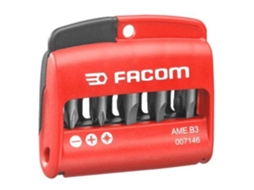 Conjunto de 9 pontas para aparafusadoras High Perf porta-bits - FACOM - AME.B3