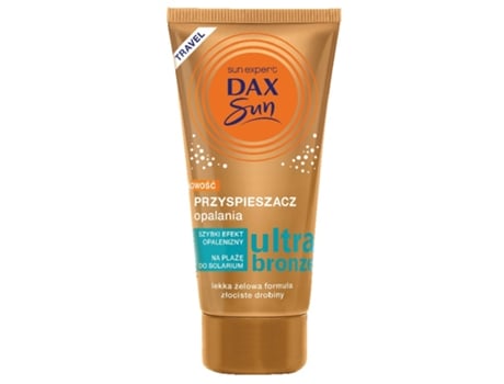 Acelerador De Bronzeamento Dax Sun Com Partículas Douradas Ultra Bronze Travel, 50ml