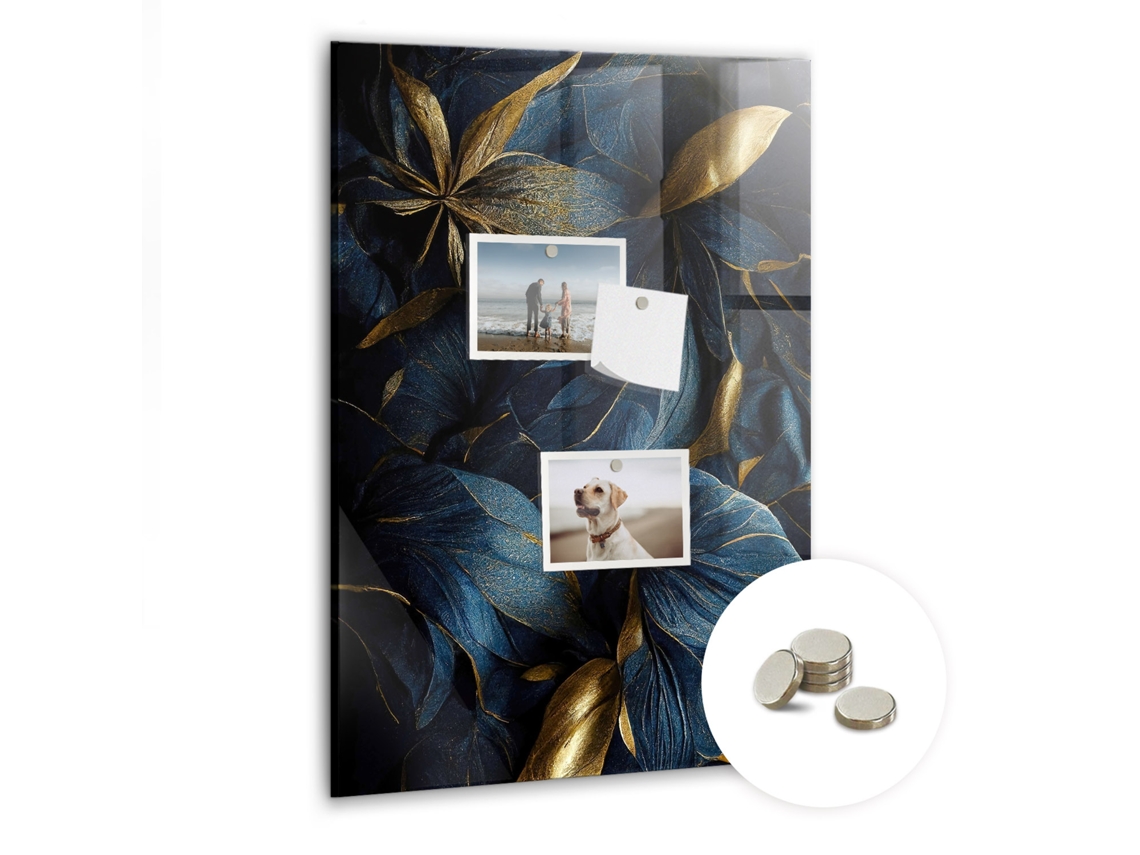 Quadro Magnético De Parede Floral Escuro Para O Quarto Das Crianças Espelharte (40x60 Cm)