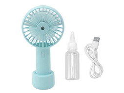 Ventilador Nebulizador de Mão Silencioso 2000mah 3 Velocidades com 2 Modos Spray