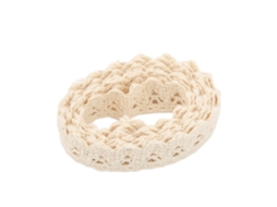 Cinta De Encaje De Hilo De Algodón 20 Jardas Beige Para Decoración Diy Ropa Regalos