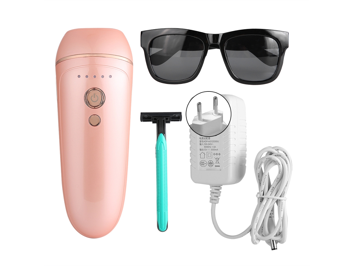 2026 depilador Eléctrico Ipl Laser Dorado Rosa para Eliminación Painless de Pelo Máquina Despiladora Hogar