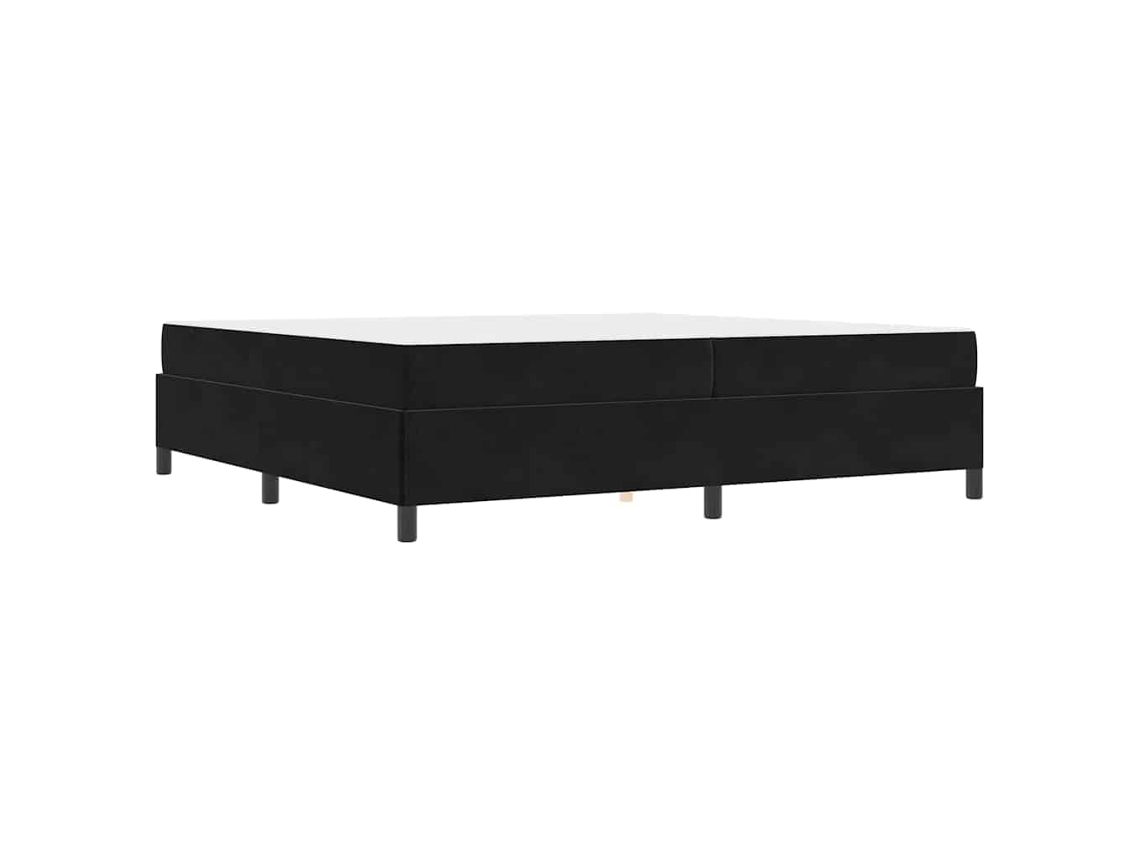 Conjunto 1 Estrutura Da Cama Vidaxl Preto Tecido (200 X 200 Cm)