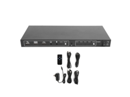 Switch kvm com 4 entradas, controle remoto, 4k 30hz EOOCOO