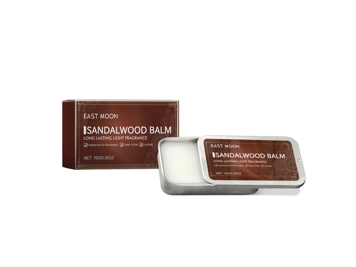 Perfume Sólido East Moon Sandalo para Homens, Portátil, Refrescante e Duradouro LAXISCREED