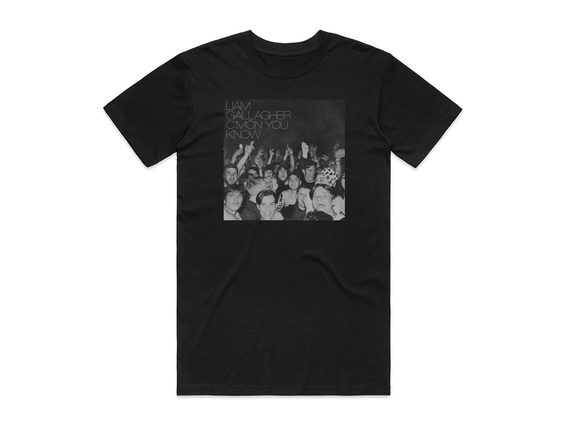 Liam Gallagher Cmon You Know Album Cover T-shirt Black Rockinstonesize-m