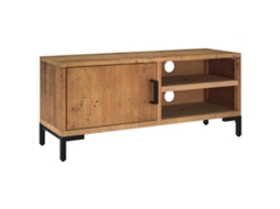 Tv Cabinet, Tv Cabinets Vidaxl Marrom Madeira De Pinho (90 X 30 X 40 Cm)