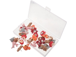 Conjunto Shineofi com 30 Tachinhas Decorativas para Fotos com Desenhos Animados, Alfinetes Perfeitos para Artesanato DIY