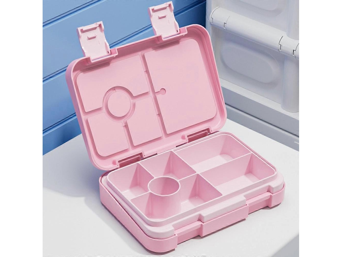 Lancheira Bento Infantil De 810 Ml Com Fivela Dupla E 2 Recipientes Modulares, Própria Para Micro Ondas Webake