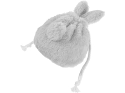 Estojo de armazenamento Soft Pelúcia no formato Coelho, leve e reutilizável, ideal para lápis.