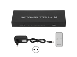 Switch Hdmi EOOCOO (2 Entradas 4 Saídas 4k 60hz)